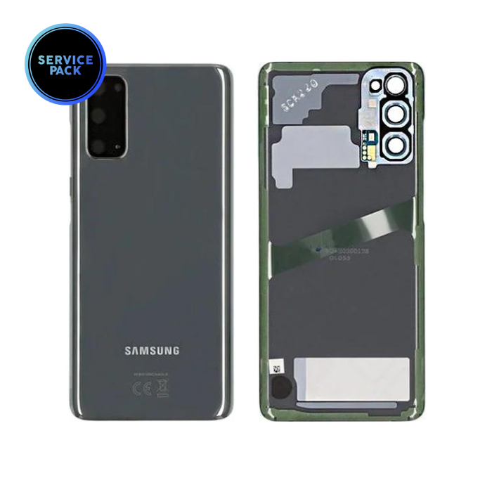 Vitre arrière pour SAMSUNG S20 - G980F - SERVICE PACK - Gris