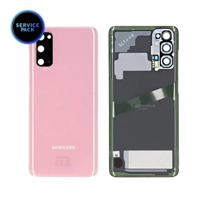 Vitre arrière pour SAMSUNG S20 - G980F - SERVICE PACK - Rose