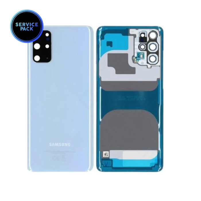 Vitre arrière pour SAMSUNG S20 Plus - G986F - SERVICE PACK - Bleu