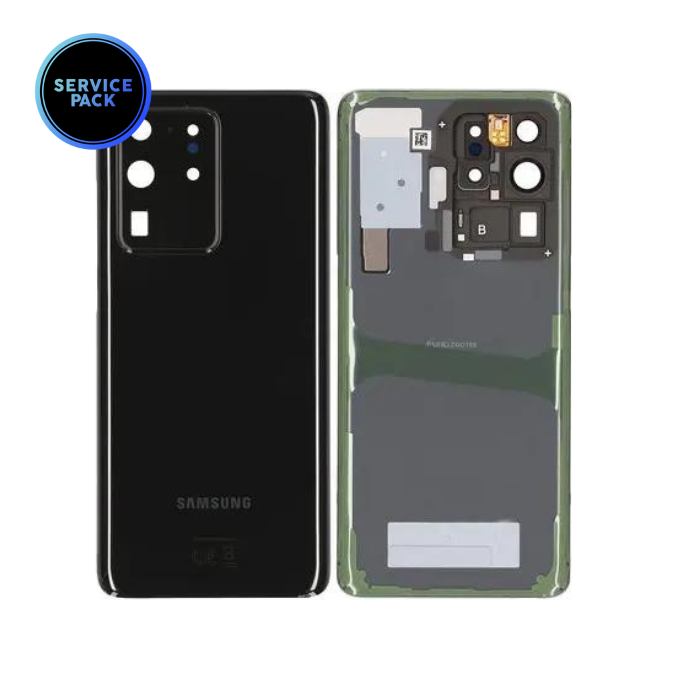 Vitre arrière pour SAMSUNG S20 Ultra - G988 - SERVICE PACK - Noir