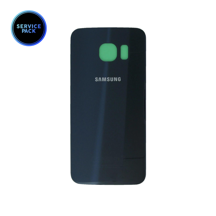 Vitre arrière pour SAMSUNG S6 Edge - G925F - SERVICE PACK - Noir