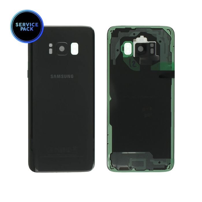 Vitre arrière pour SAMSUNG S8 - G950F - SERVICE PACK - Noir