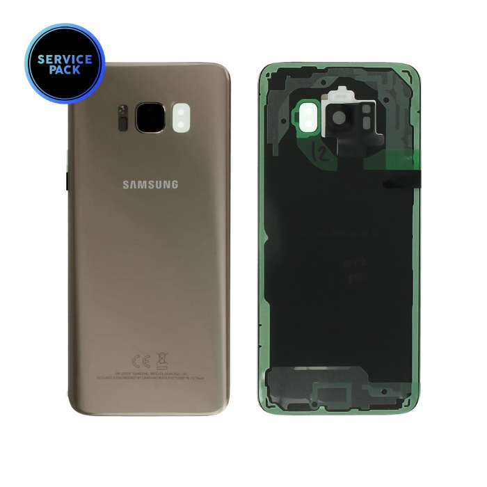 Vitre arrière pour SAMSUNG S8 - G950F - SERVICE PACK - Or