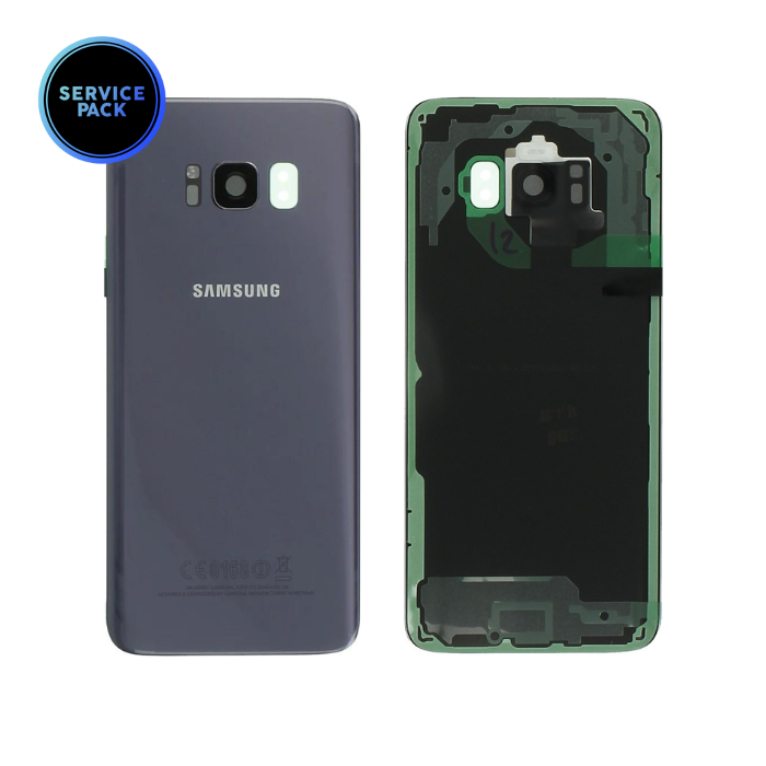 Vitre arrière pour SAMSUNG S8 - G950F - SERVICE PACK - Gris Orchidée