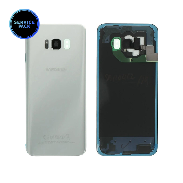 Vitre arrière pour SAMSUNG S8 Plus - G955F - SERVICE PACK - Argent