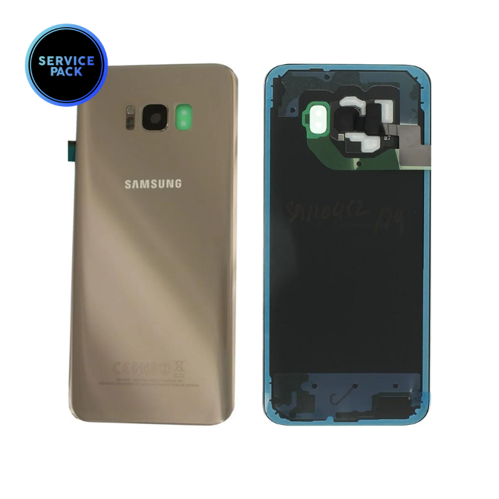 Vitre arrière pour SAMSUNG S8 Plus - G955F - SERVICE PACK - Or