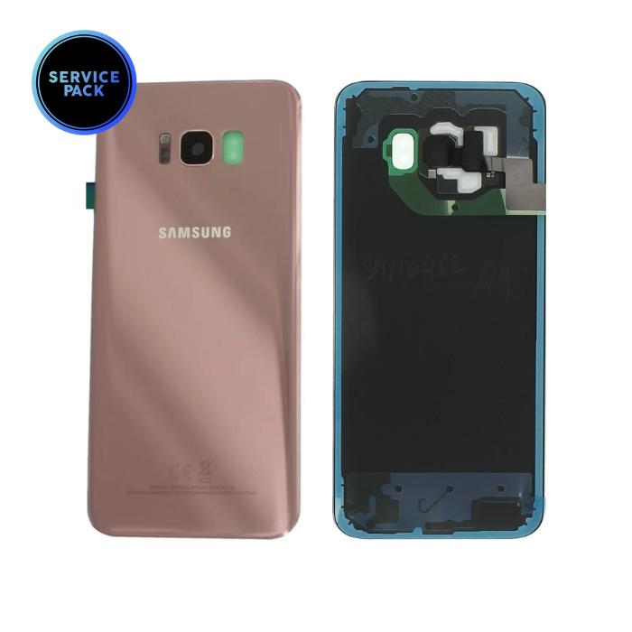 Vitre arrière pour SAMSUNG S8 Plus - G955F - SERVICE PACK - Or Rose