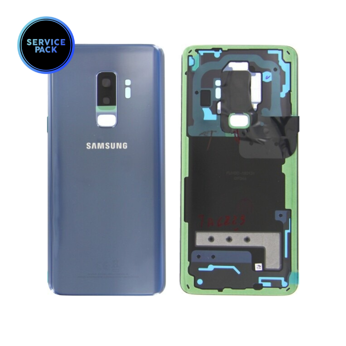 Vitre arrière pour SAMSUNG S9 Plus - G965F - SERVICE PACK - Bleu corail