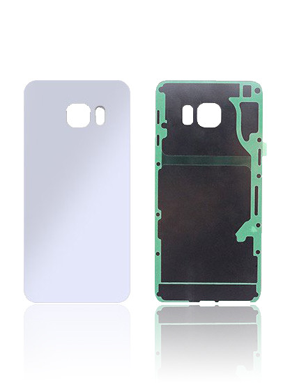 Vitre arrière compatible SAMSUNG S6 Edge Plus - G928F - Argent - Sans logo