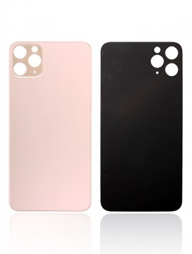 Vitre arrière pour iPhone 11 Pro - Or - Large camera holes