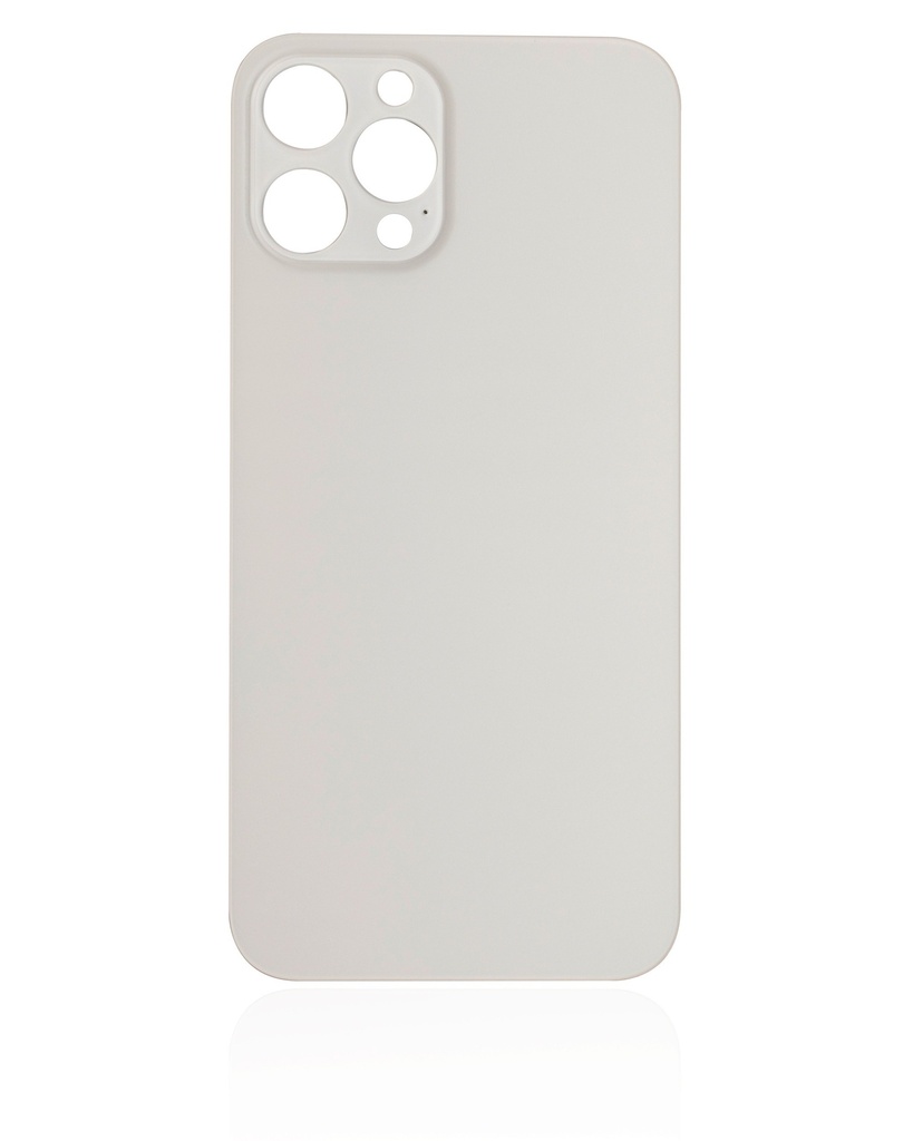 Vitre arrière pour iPhone 12 Pro Max (No Logo / Large Camera Hole) - Blanc
