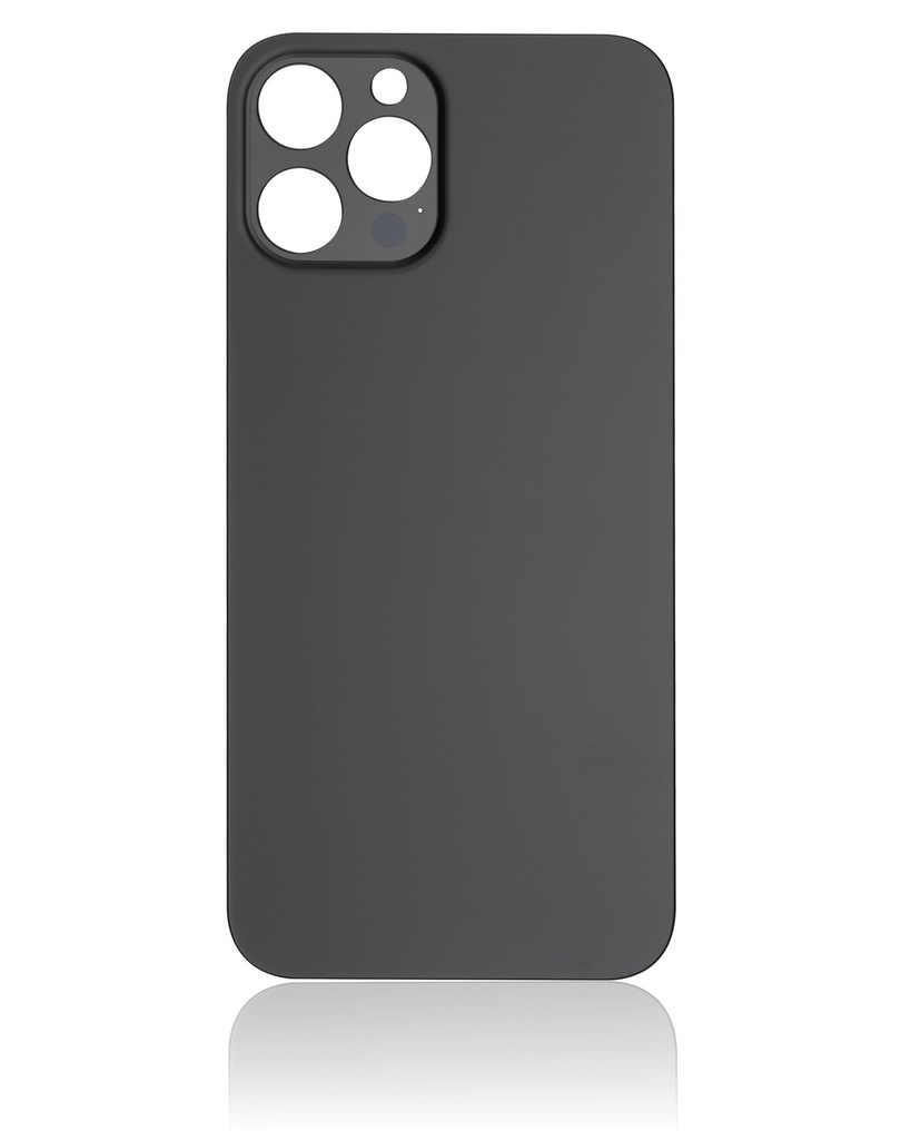 Vitre arrière pour iPhone 12 Pro Max - Sans logo - Large Camera Hole - Graphite