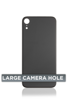 Vitre arrière pour iPhone XR (No Logo / Large Camera Hole) - Gris sidéral