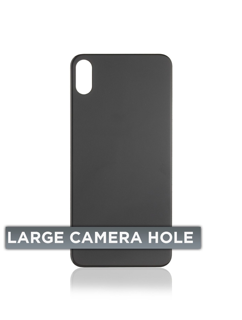 Vitre arrière pour iPhone XS Max (No Logo / Large Camera Hole) - Gris sidéral
