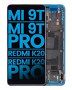 Bloc écran LCD avec châssis compatible XIAOMI MI 9T - 9T Pro - Redmi K20 - Redmi K20 Pro - Aftermarket Incell - Bleu Glacier