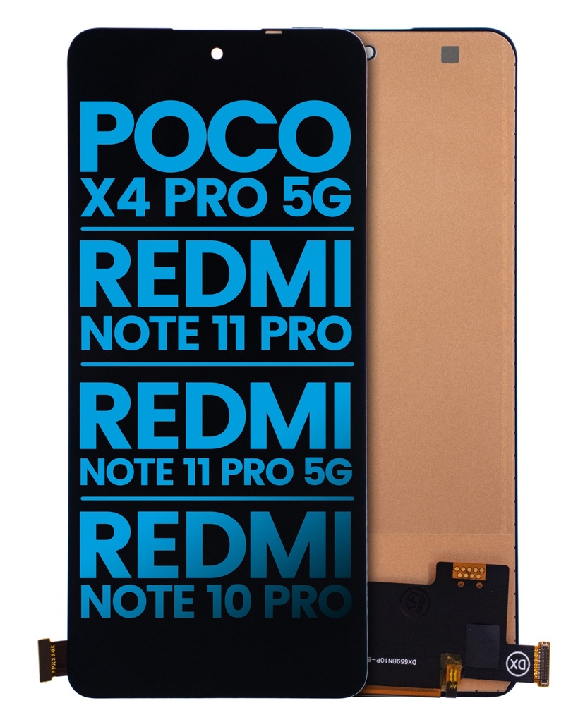 Bloc écran LCD sans châssis compatible XIAOMI Redmi Note 10 Pro - 11 Pro - 11 Pro 5G - Poco X4 Pro 5G - AfterMarket Incell - Toutes couleurs