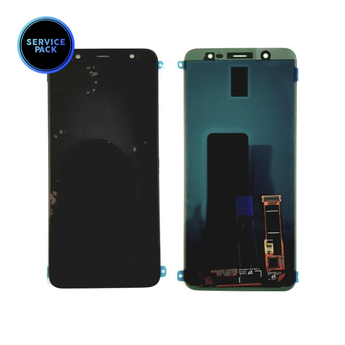 Bloc écran OLED pour SAMSUNG J8 - J810 - SERVICE PACK - Noir