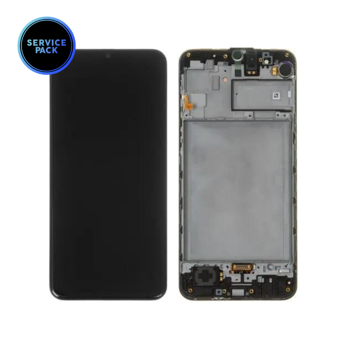 Bloc écran OLED avec châssis pour SAMSUNG M31 - M315 - SERVICE PACK - Noir