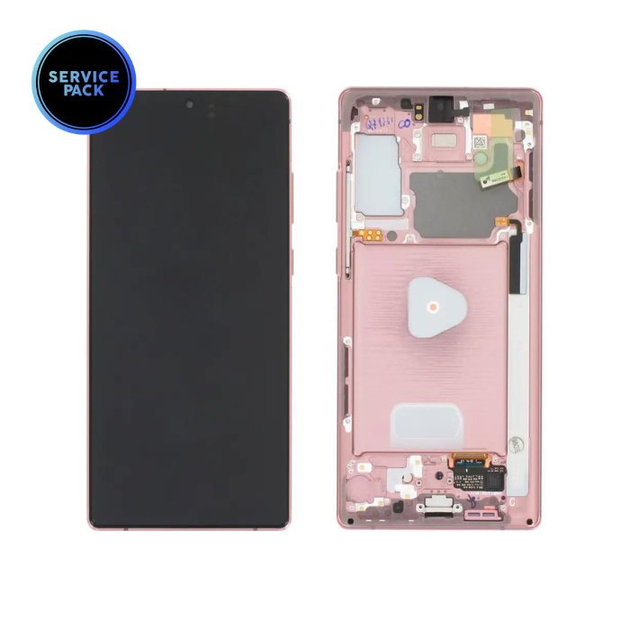 Bloc écran OLED pour SAMSUNG Note 20 - N980 et N981 - SERVICE PACK - Bronze