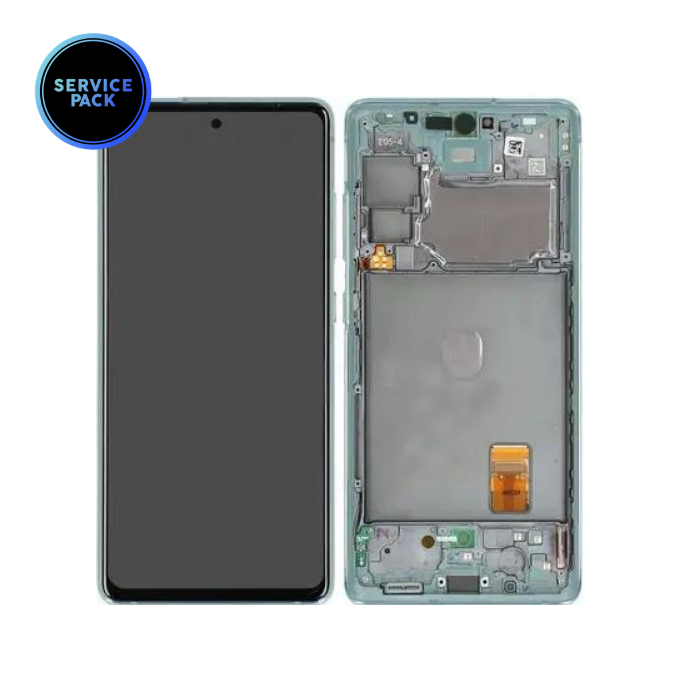 Bloc écran OLED avec châssis pour SAMSUNG S20 FE 4G et 5G - G780 - SERVICE PACK - Vert menthe