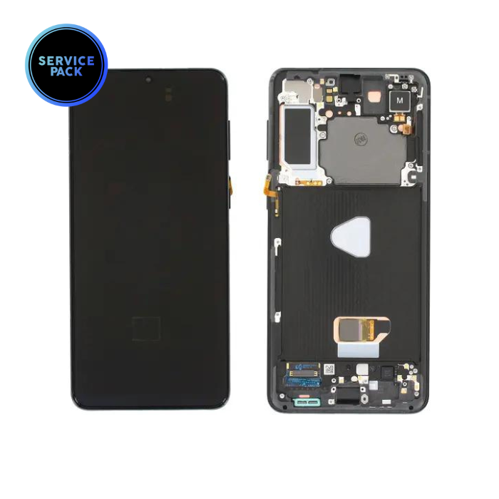 Bloc écran OLED pour SAMSUNG S21 Plus 5G - G996 - SERVICE PACK - Noir