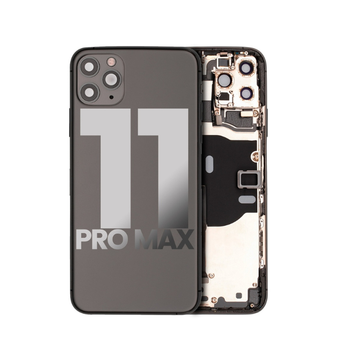 Châssis avec nappes pour iPhone 11 Pro Max - Grade A - avec logo - Gris sidéral