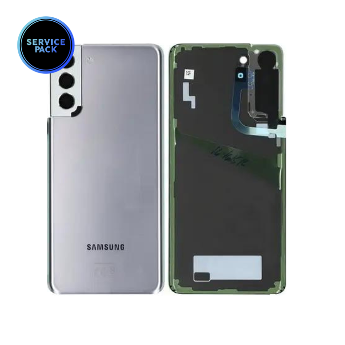 Vitre arrière pour SAMSUNG S21 Plus 5G - G996B - SERVICE PACK - Argent