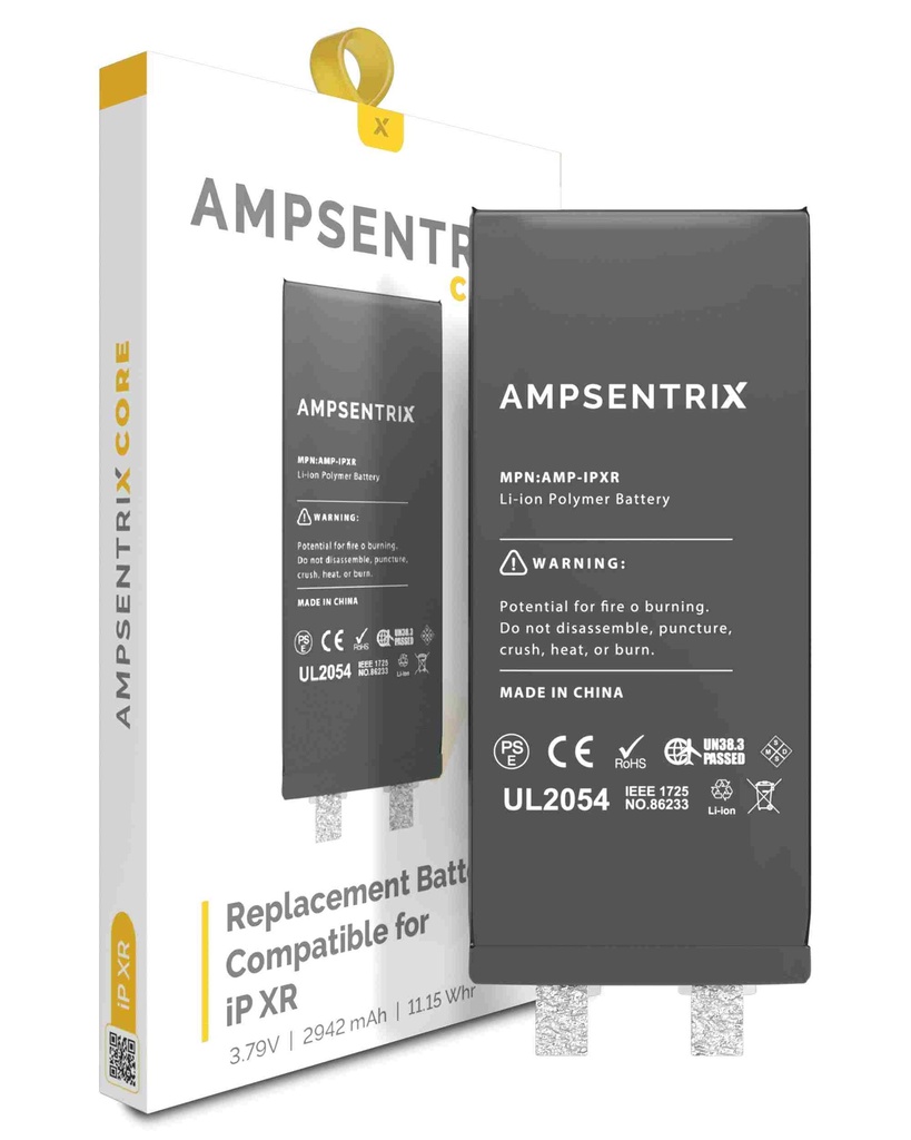 Batterie SANS BMS compatible iPhone XR - AmpSentrix Core