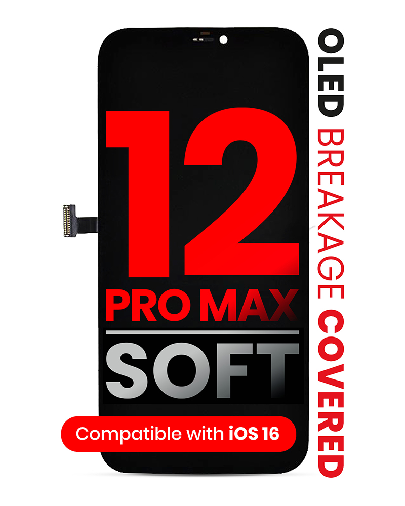 Bloc écran OLED compatible pour iPhone 12 Pro Max - XO7 - Soft