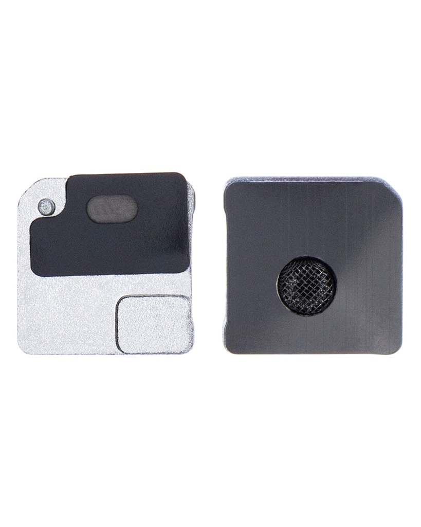 Grille pour micro de caméra arrière compatible pour iPhone 12 - Noir - Pack de 10