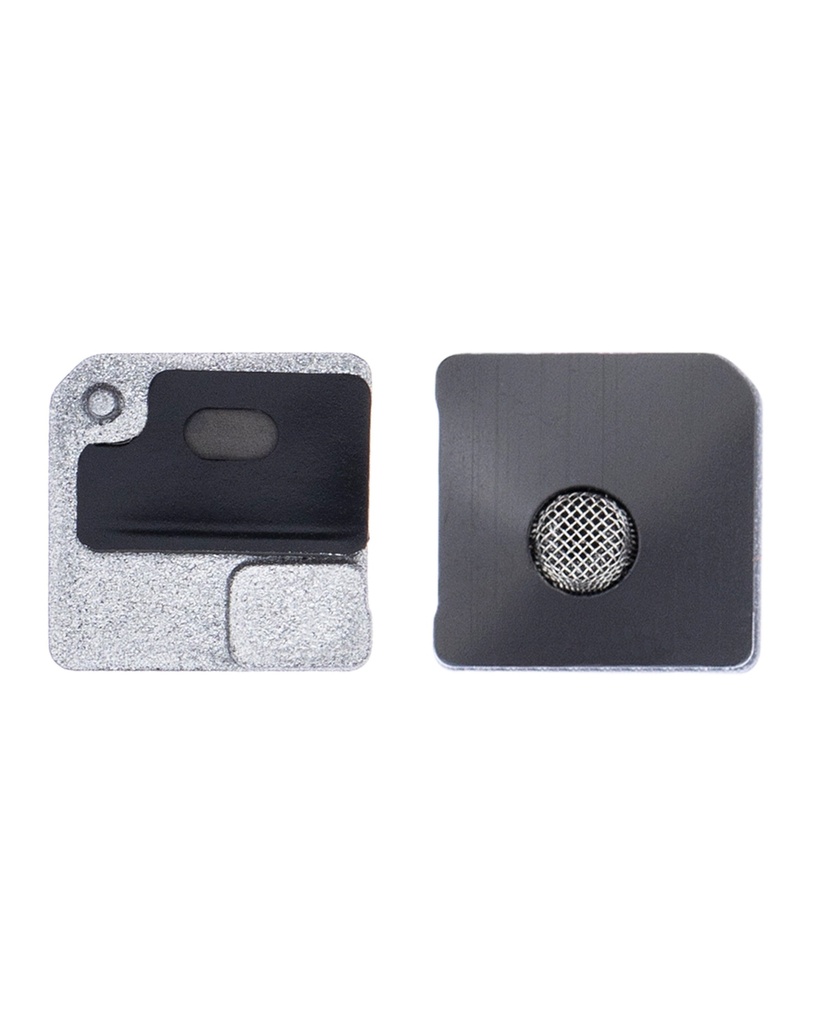 Grille pour micro de caméra arrière compatible pour iPhone 12 - Blanc - Pack de 10