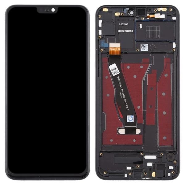 Bloc écran LCD avec châssis compatible HONOR 8X - Noir