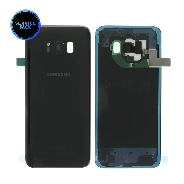 Vitre arrière pour SAMSUNG S8 Plus - Version US - G955F - SERVICE PACK - Noir