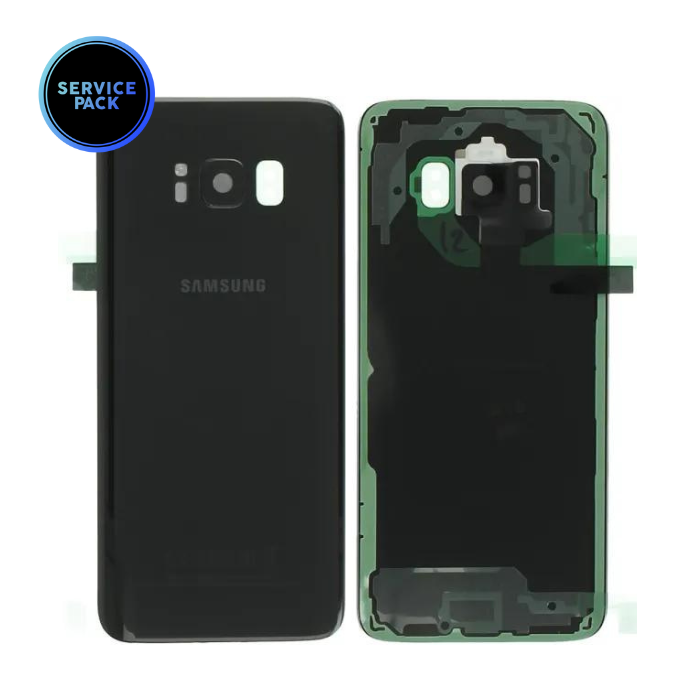 Vitre arrière pour SAMSUNG S8 - Version US - G950F - SERVICE PACK - Noir