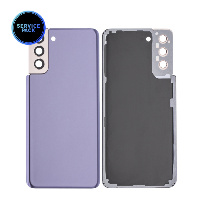 Vitre arrière avec lentille caméra pour SAMSUNG S21 Plus - G996 - Version US - SERVICE PACK - Violet