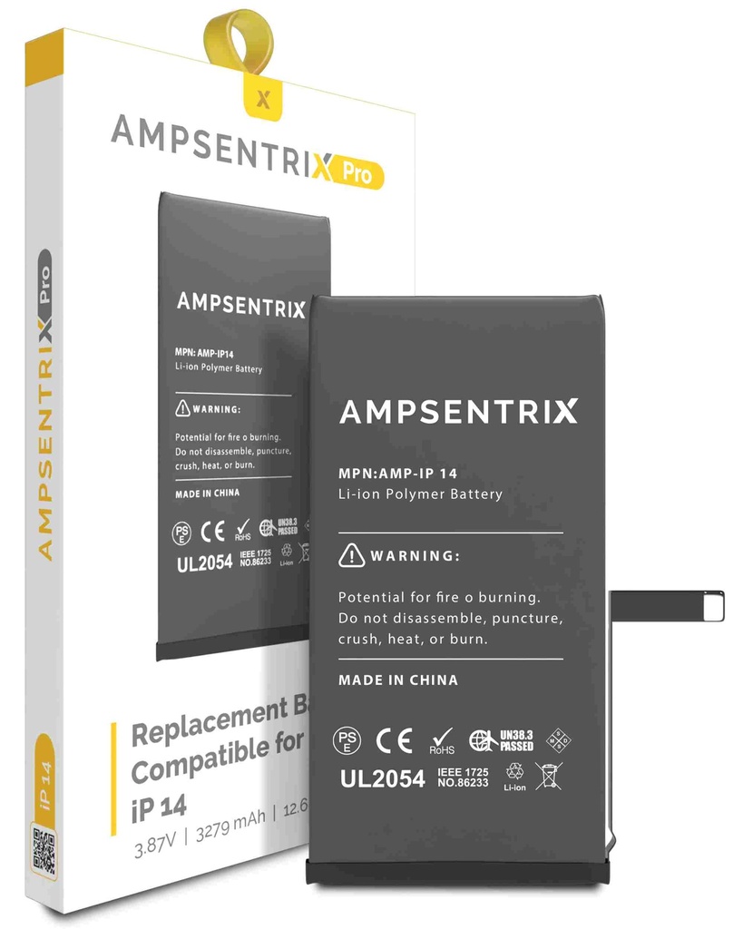 Batterie compatible iPhone 14 - AmpSentrix Pro