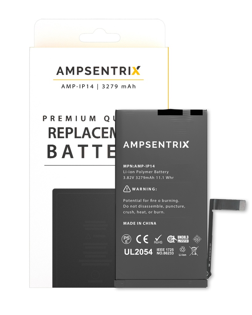 Batterie compatible pour iPhone 14 - AMPSENTRIX
