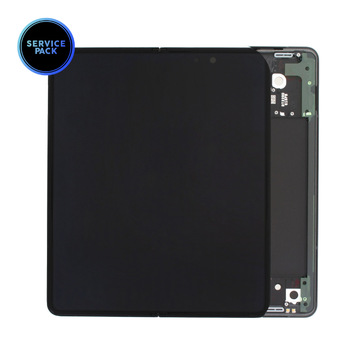 Bloc écran interne OLED pour SAMSUNG Z Fold 3 - SERVICE PACK - Noir