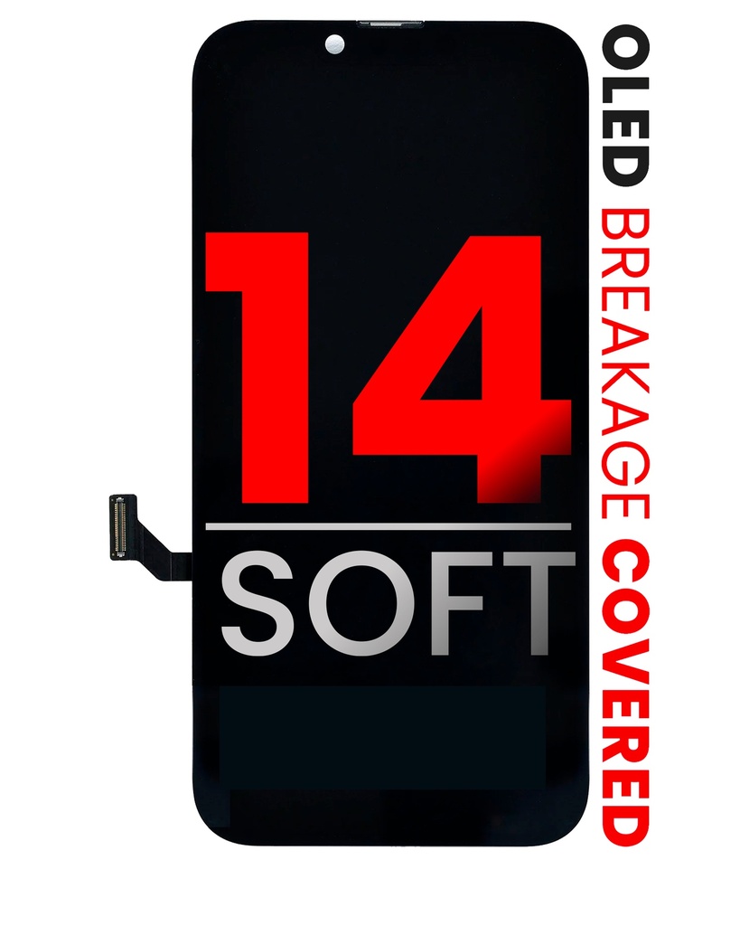 Bloc écran OLED compatible pour iPhone 14 - XO7 - Soft