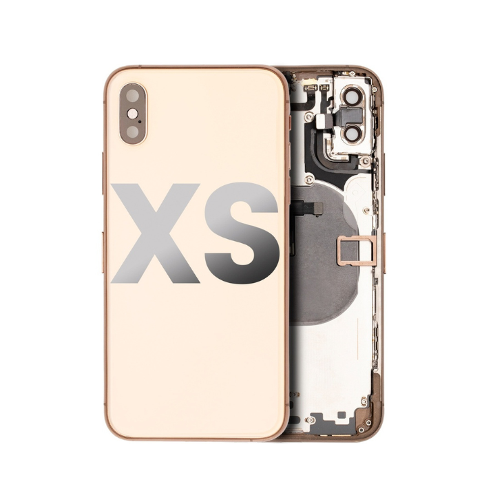 Châssis avec nappes pour iPhone XS - Grade A - avec logo - Or