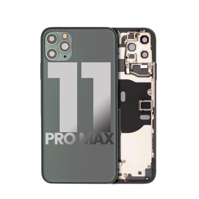 Châssis avec nappes pour iPhone 11 Pro Max - Grade A - avec Logo - Vert Minuit