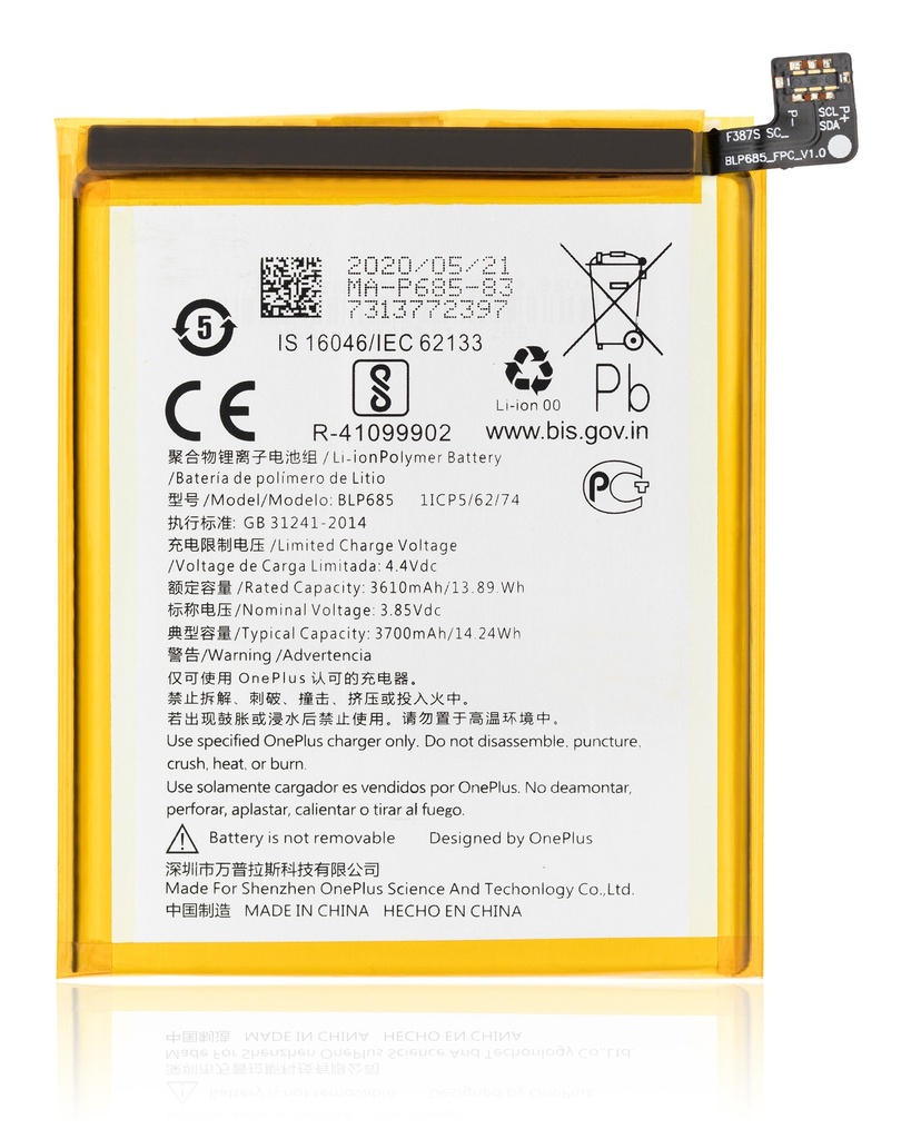 Batterie compatible ONEPLUS 6T et 7 - BLP685