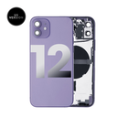 Châssis avec nappes pour iPhone 12 - Grade A - avec Logo - Version US - Mauve