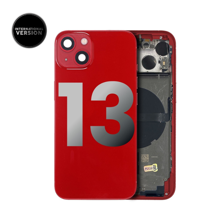 Châssis avec nappes pour iPhone 13 - Grade A - avec Logo - Version Internationale - Rouge