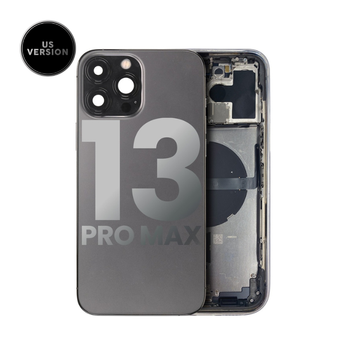 Châssis avec nappes pour iPhone 13 Pro Max - Grade A - avec Logo - Version US - Graphite