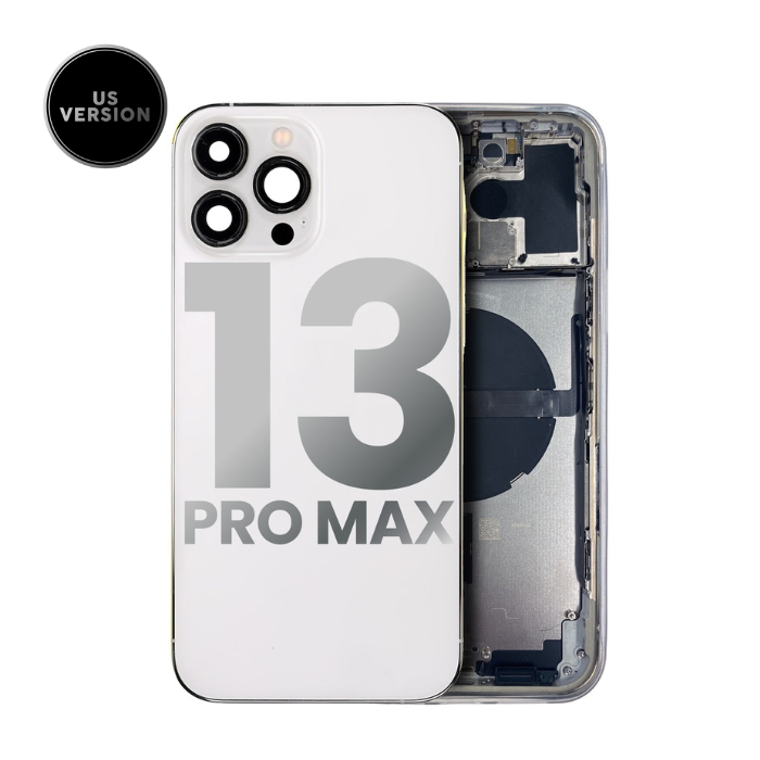 Châssis avec nappes pour iPhone 13 Pro Max - Grade A - avec Logo - Version US - Argent