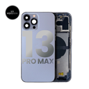 Châssis avec nappes pour iPhone 13 Pro Max - Grade A - avec Logo - Version US - Bleu