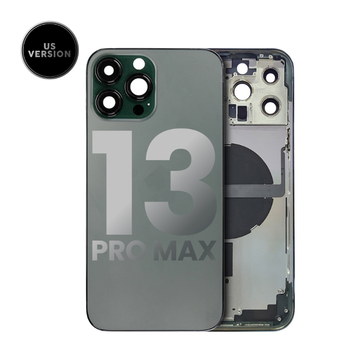 Châssis avec nappes pour iPhone 13 Pro Max - Grade A - avec Logo - Version US - Vert Alpin