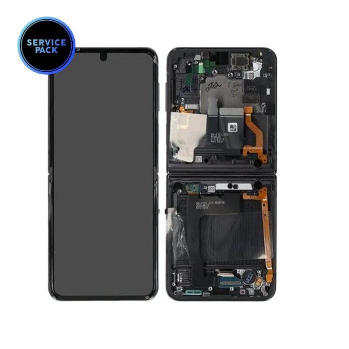 Bloc écran OLED pour SAMSUNG Z Flip 4 - F721 - SERVICE PACK - Graphite