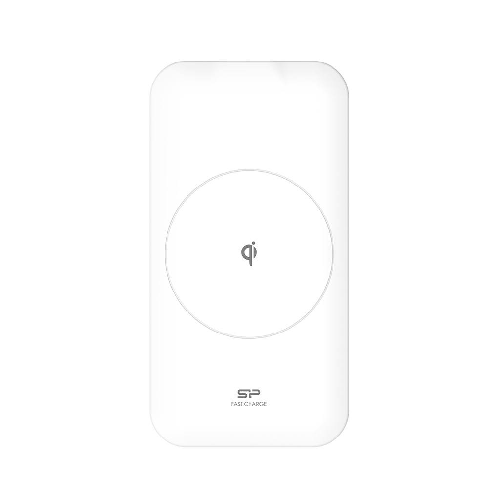 Chargeur induction QI210 - 5W 10W - Blanc - Silicon Power